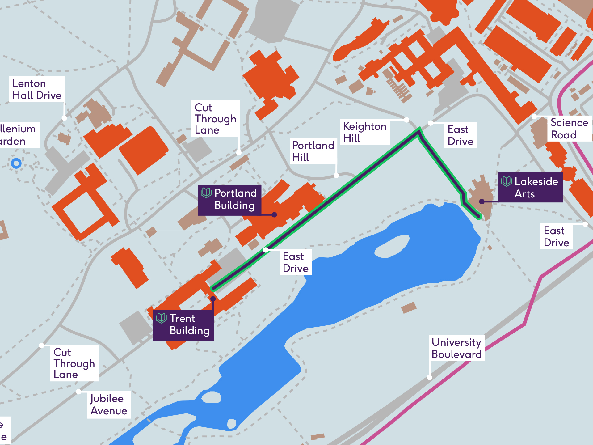 34c Route: Schedules, Stops & Maps - Nottingham University Main